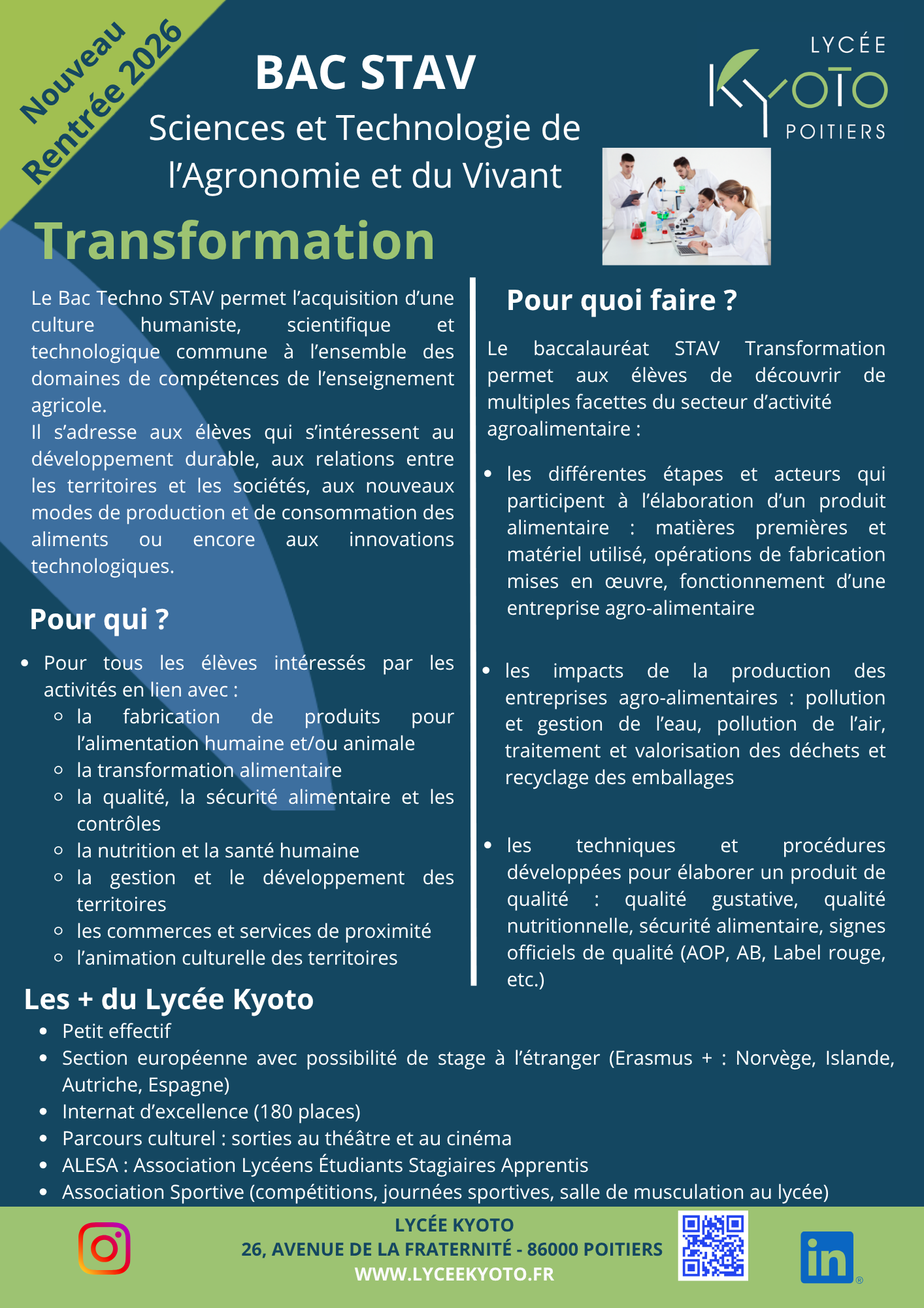 Bac STAV Sciences et Technologies de l'Agronomie et du Vivant — free download